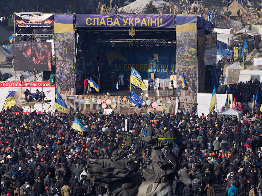 Euromaidan in Kiev, 21 February 2014. | Credit: Wikimedia Commons