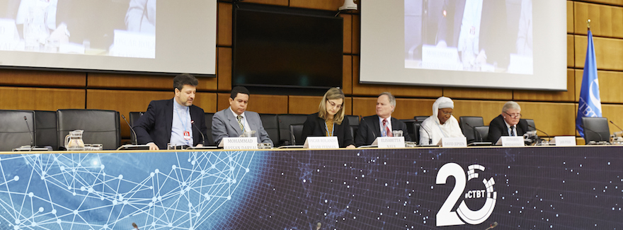 Panel discussion on Roles, Responsibilities and Challenges Maintaining the IMS Verification System | Credit: CTBTO