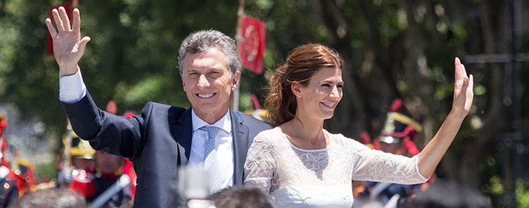 Argentine President Mauricio Macri with First Lady. | Credit: Wikimedia Commons