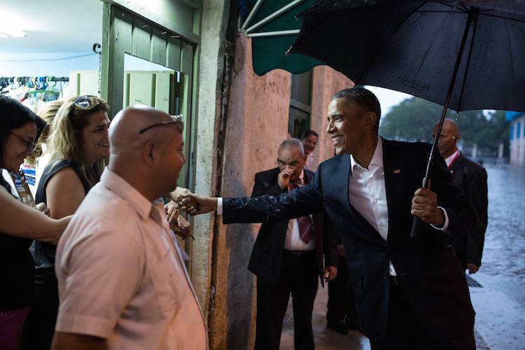 President Obama greets people in Old Havana, Cuba, March 20, 2016. (Official White House Photo by Pete Souza)
