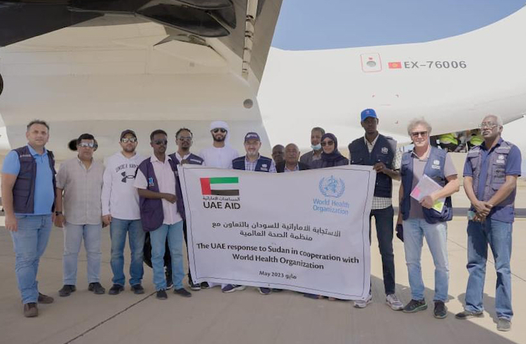 UAE & WHO Deliver Air Lift of Critical Medical Supplies to Sudan