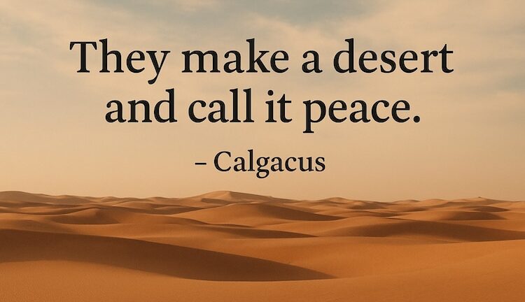 They Make a Desert and Call it Peace
