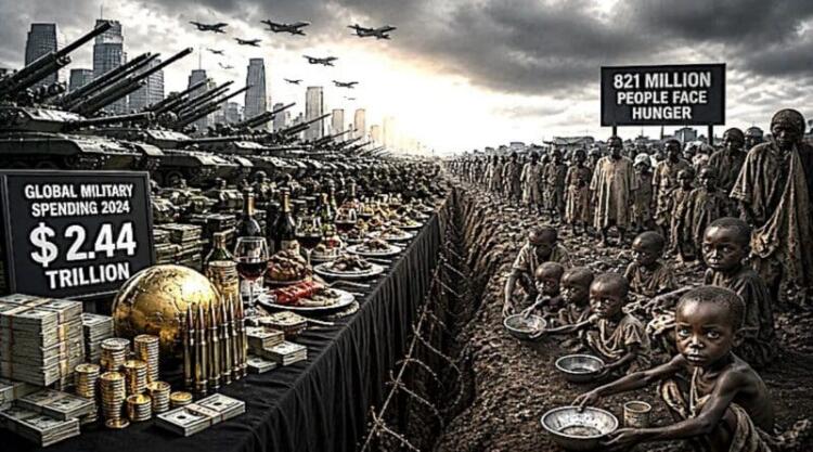 A World of Surging Military Spending and Concentrated Starvation